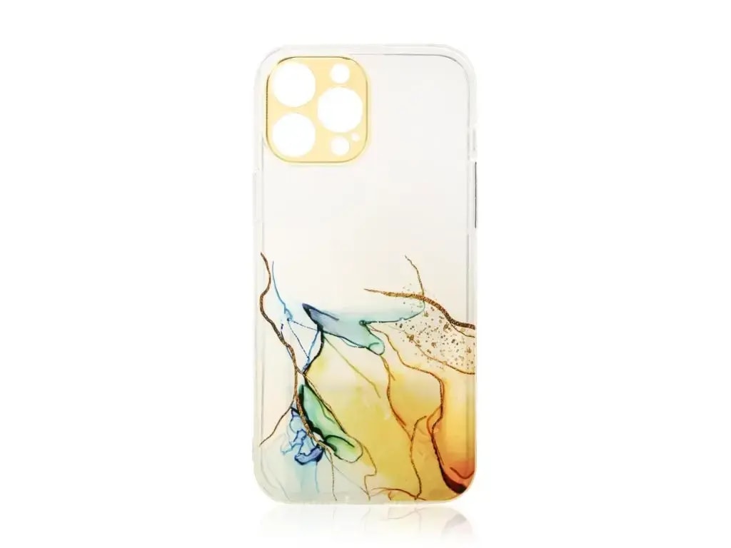 Fusion Marble case for Samsung Galaxy A13 5G, orange, Design Marble