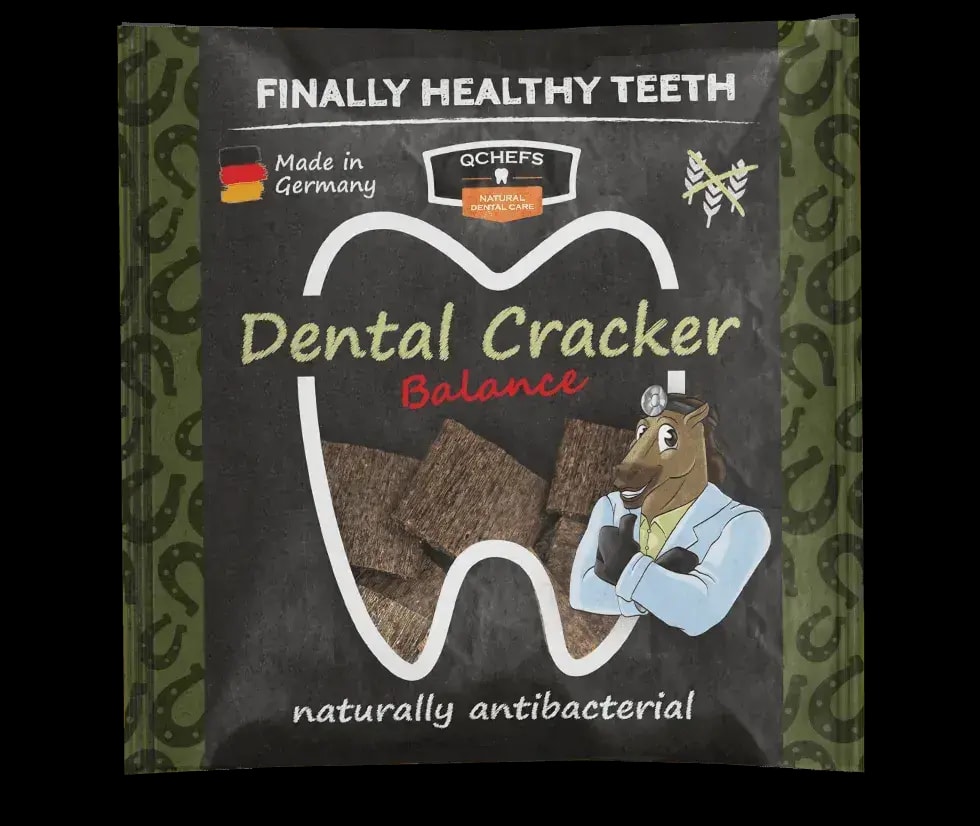 Лакомство для ухода за зубами лошадей Qchefs Dental Cracker Balance, 63 г