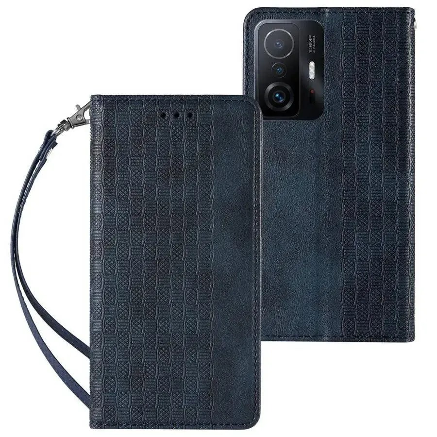 Чехол для Samsung Galaxy A23 5G Fusion Magnet Strap, синий