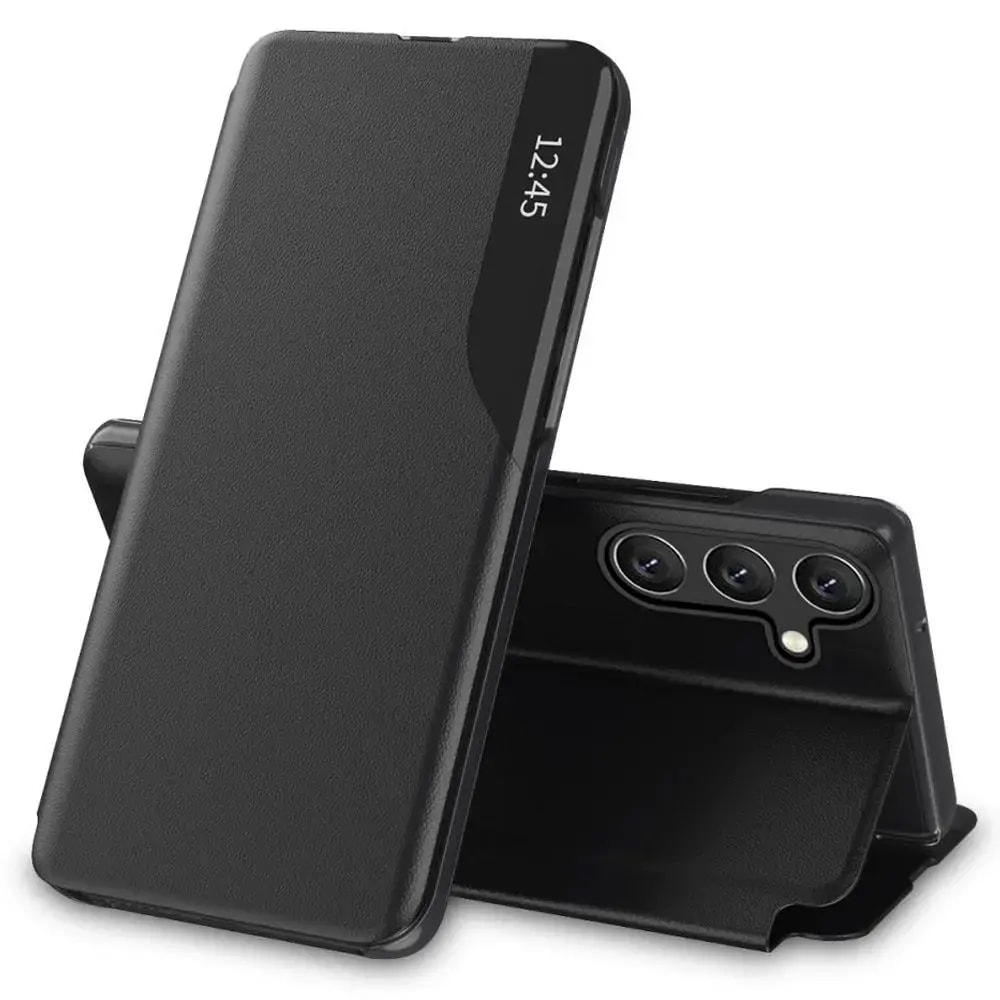 Tech-Protect Smart View folio case for Samsung Galaxy A55 5G, black