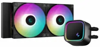 Жидкостный кулер для процессора DeepCool LE520 A-RGB, 240 мм, чёрный