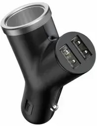 Autolaadija Baseus Y Type, 40 W, USB-A, must