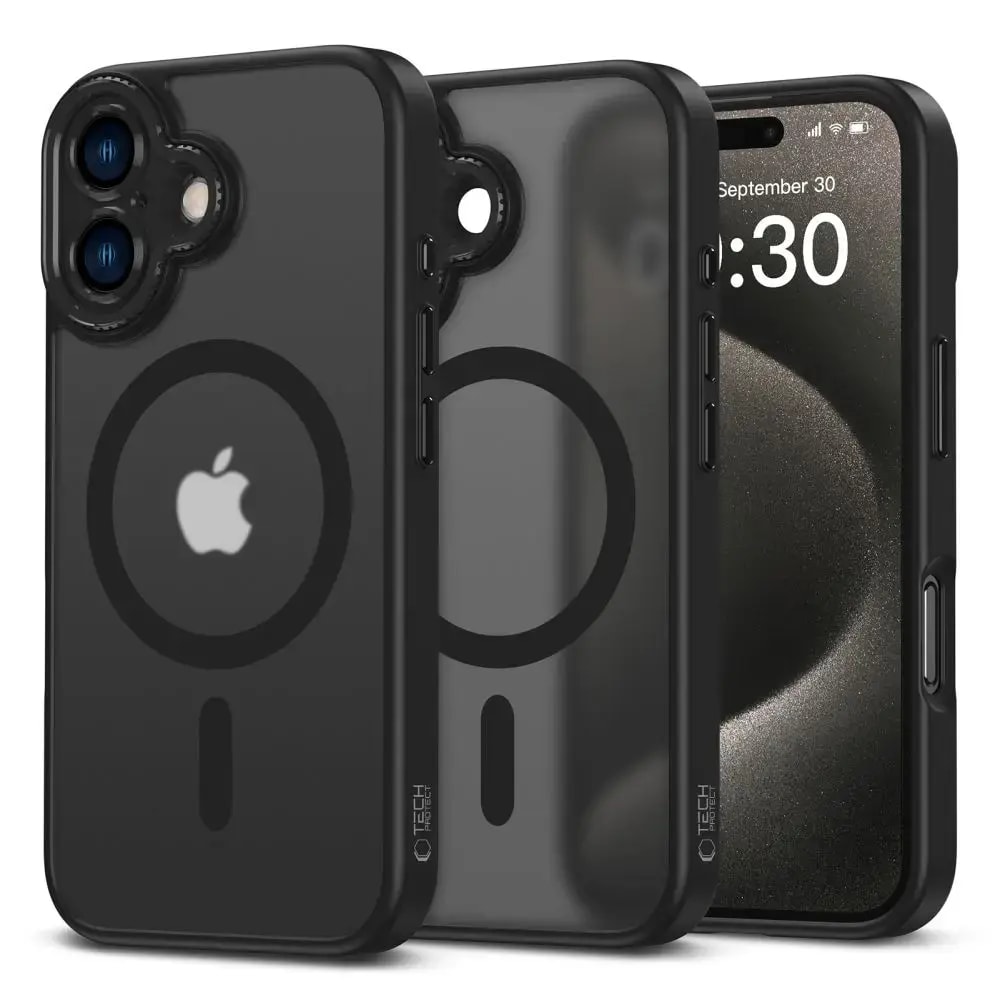 Ümbris iPhone 16, TECH-PROTECT MAGCAM, MagSafe, must