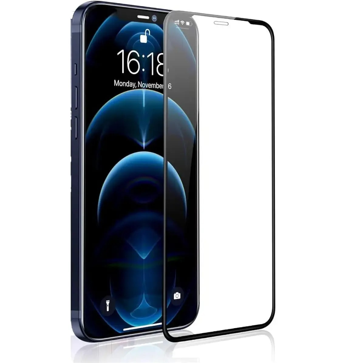 Fusion Ceramic Glass 9D Full Coveraged With Frame screen protector for iPhone 16 Plus