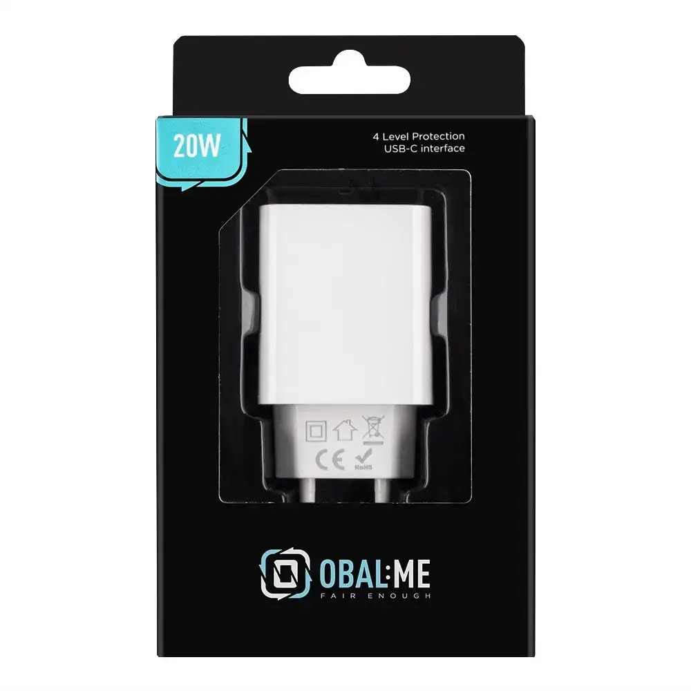 Laadija Obal:Me, 20 W, USB-C, valge