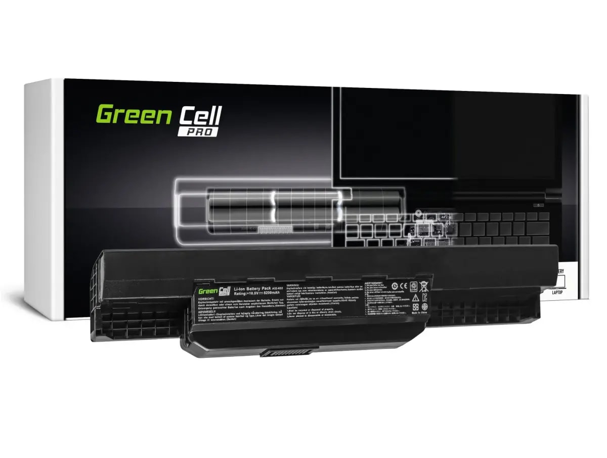 Sülearvuti aku Green Cell PRO A32-K53, Asus K53 / X53 / X54, 5200 mAh