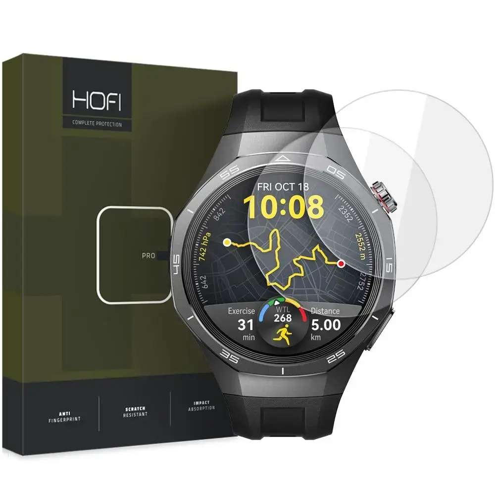 Защитное стекло для Huawei Watch GT 5 Pro 46 мм Hofi, 2 шт., прозрачное