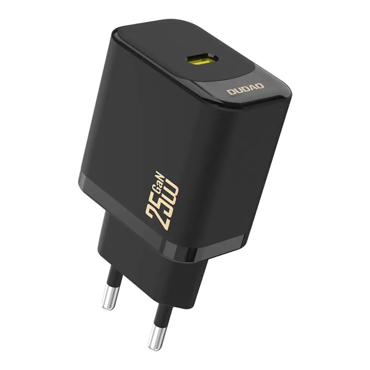 Dudao A27 wall charger, 25 W, USB-C, GaN, black