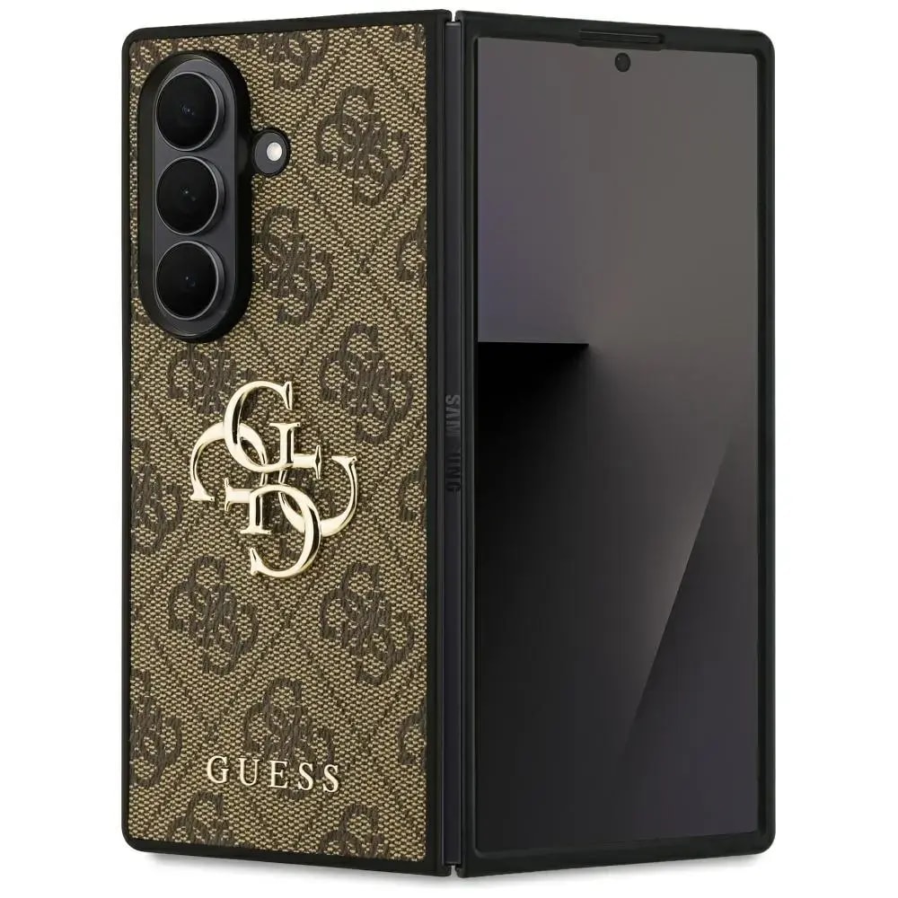 Ümbris Samsung Galaxy Z Fold 7, Guess Big 4G Logo Classic Logo, pruun