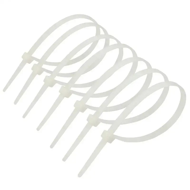 Polax 37-101 cable ties, 4 × 350 mm, white, 100 pcs