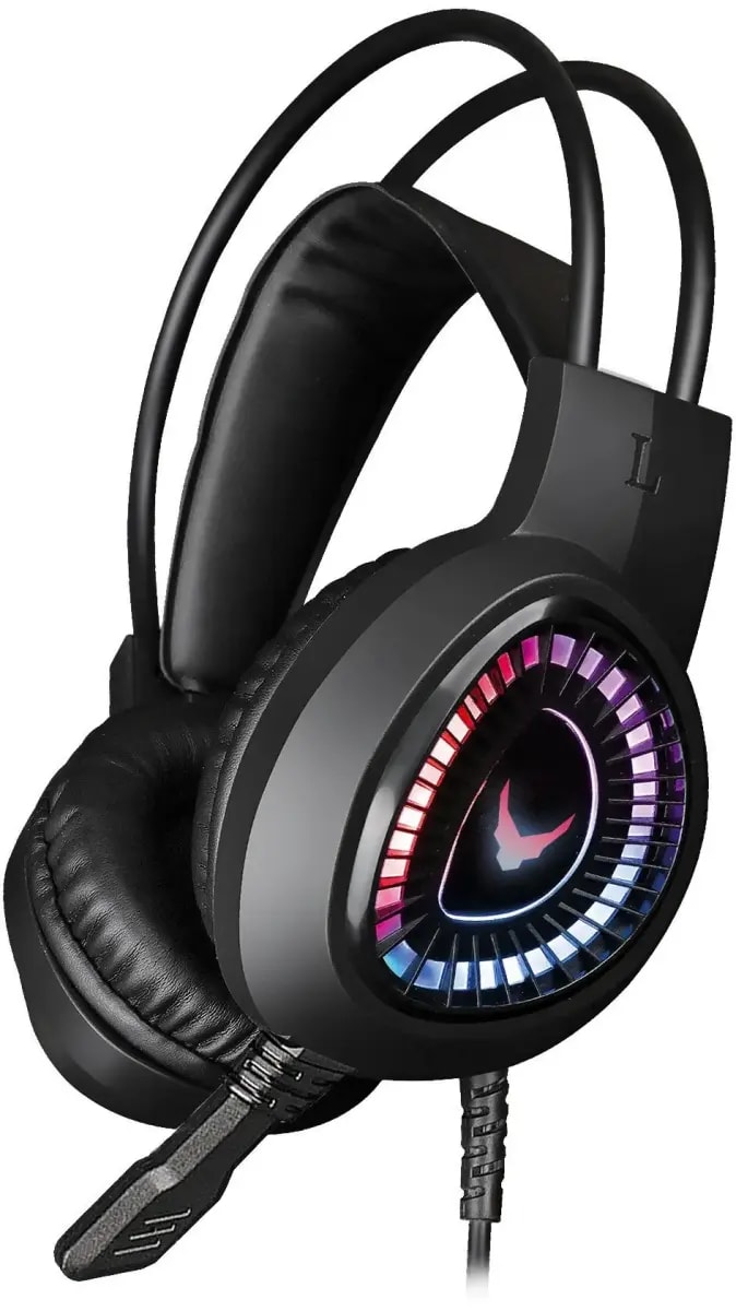 Mängukõrvaklapid Varr VH8010L, RGB, mikrofoniga, USB + 3,5 mm