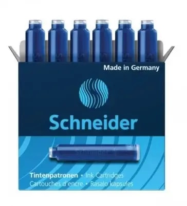 Tindipadrunid Schneider täitesulepeale, 6 tk, sinised