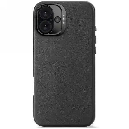 Decoded Leather case with MagSafe for iPhone 16 Plus, black