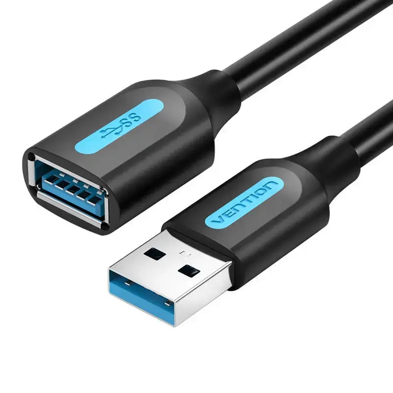 Vention CBHBH USB extension cable, USB 3.0, 2 m, black