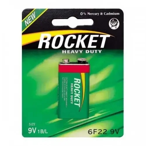 Patarei Rocket 6F22 (9V), tsink, 1 tk