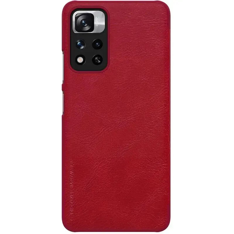 Чехол-книжка для Redmi Note 11 Pro+ / Xiaomi 11i Nillkin Qin, красный