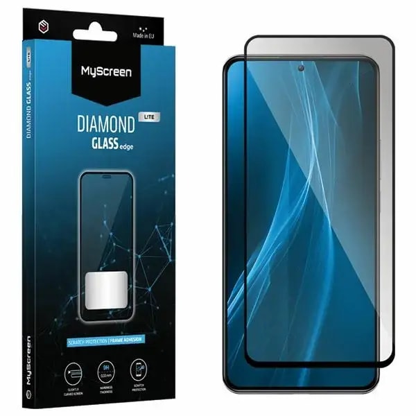 Kaitseklaas Xiaomi Poco M5s black full cover, MS Diamond Glass Edge Lite