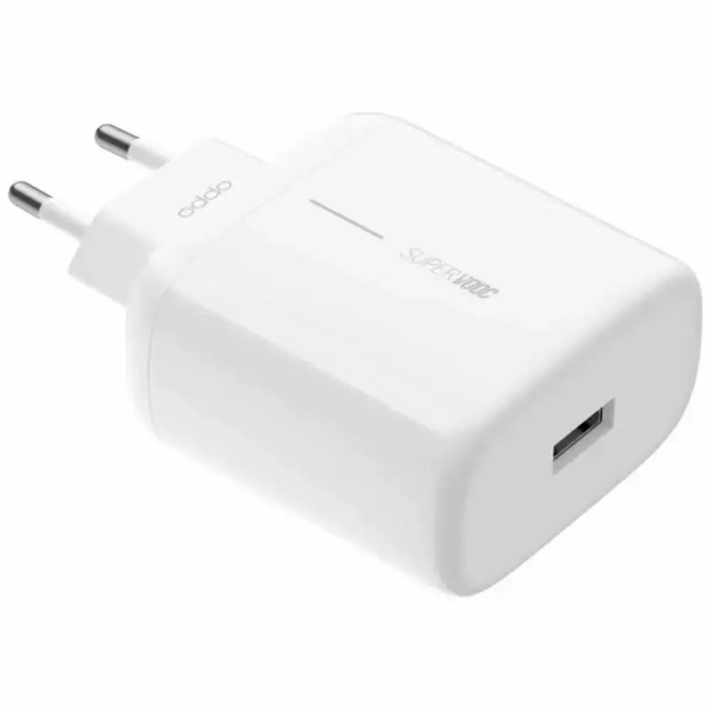 Зарядное устройство Oppo, 65 Вт, USB-A, белое