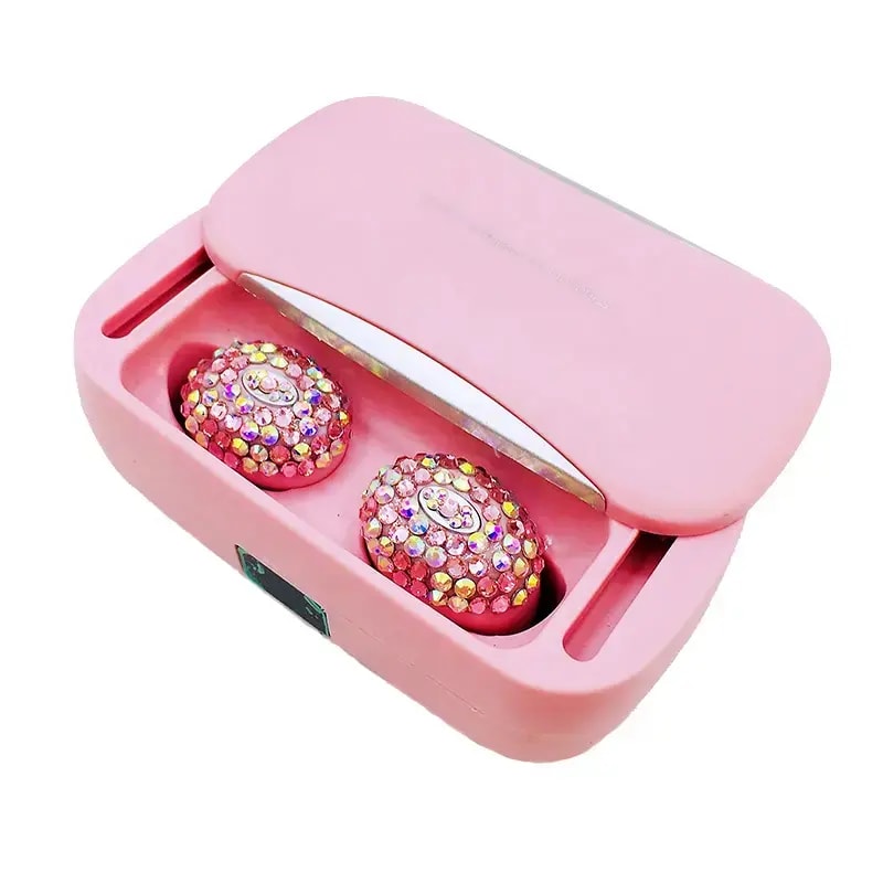 Goodbuy Crystal Bling wireless earbuds, IPX3, pink