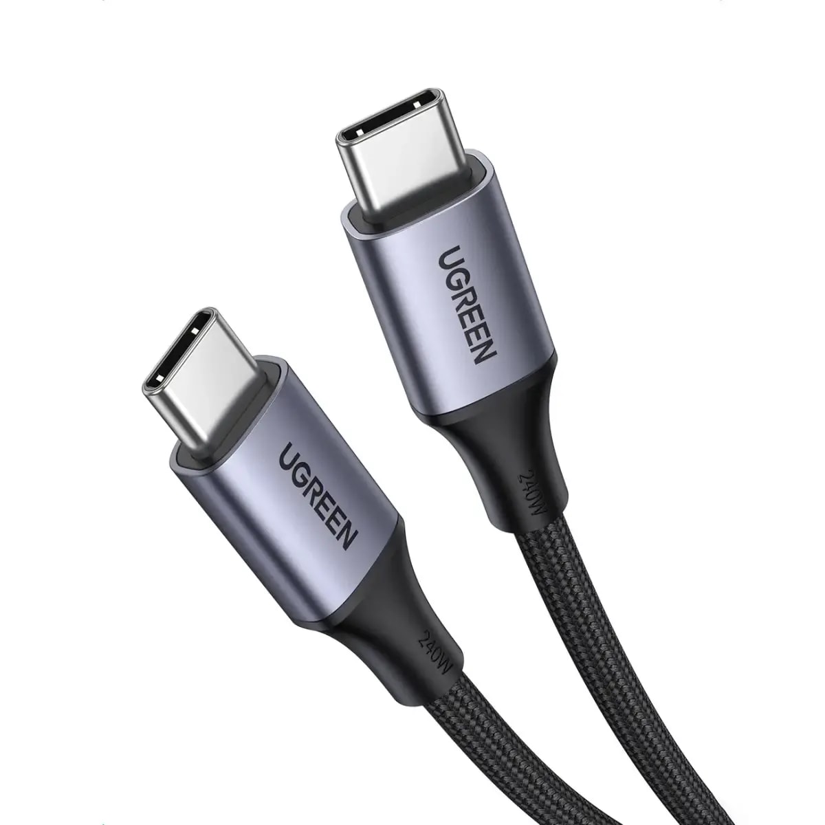 Ugreen US535 USB-C to USB-C cable, 1 m, 240 W, grey