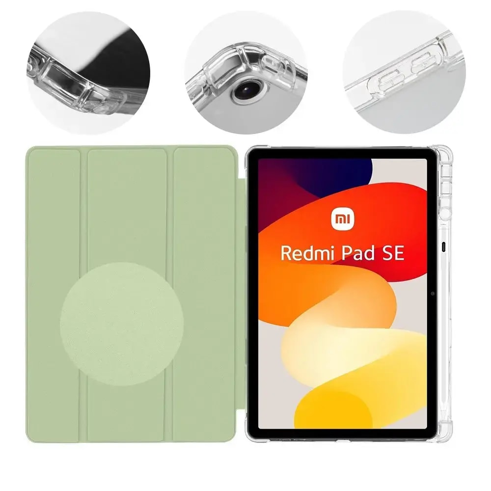 Tahvelarvuti ümbris Redmi Pad SE 11" 2023, Obal:Me MistyTab, roheline