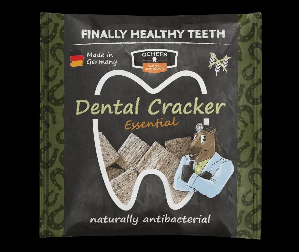 Лакомство для ухода за зубами лошадей Qchefs Dental Cracker Essential, 63 г