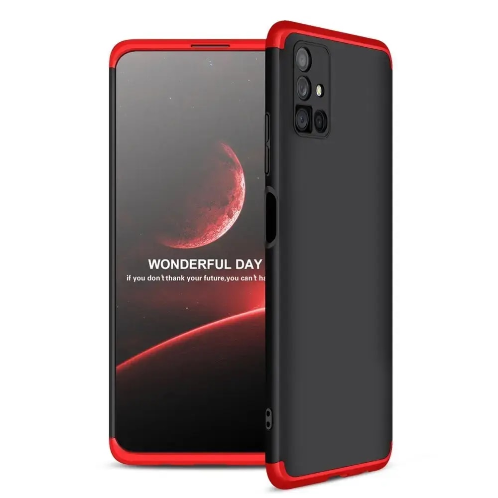 Ümbris Samsung Galaxy M51, GKK 360 Protection, must-punane