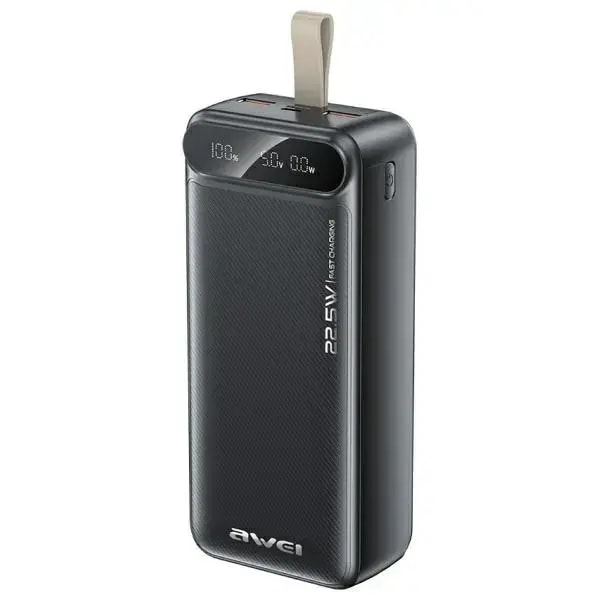AWEI PA-12 30 000 mAh power bank, 22.5 W, black