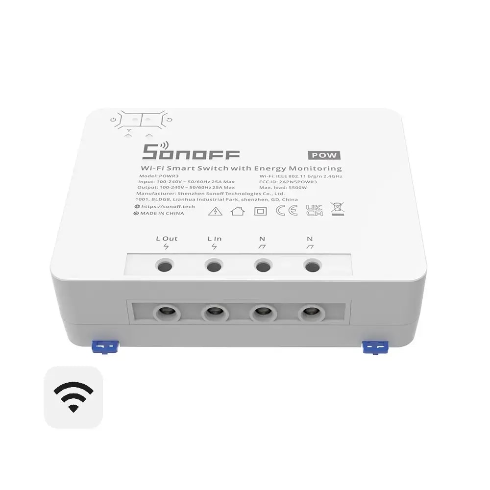 Умный выключатель Sonoff POWR3 с учётом и ограничением потребления