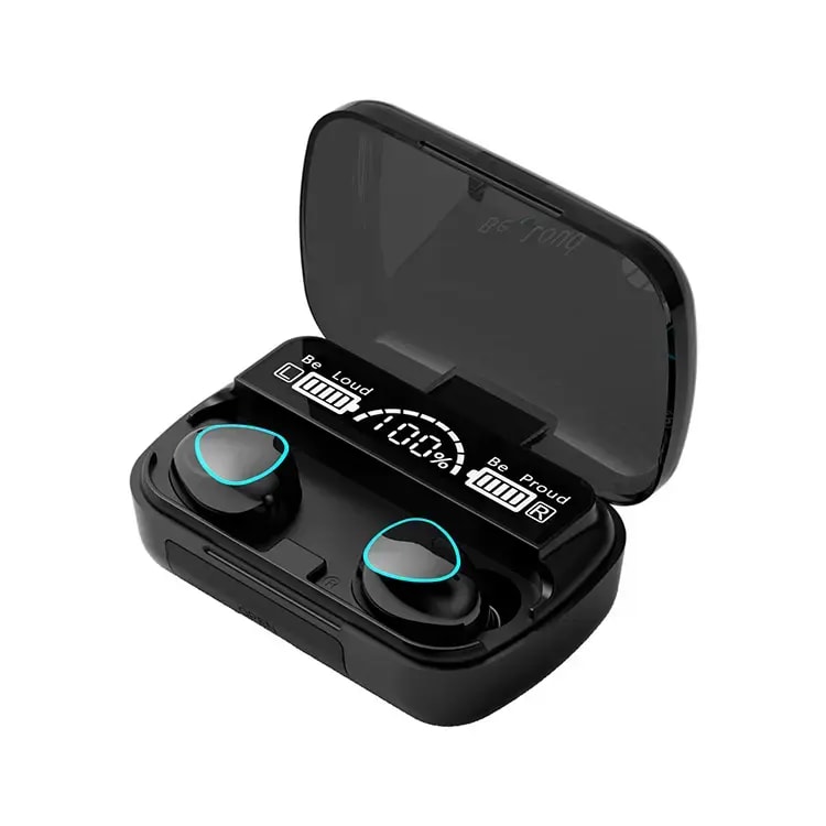 Goodbuy M10 wireless earbuds, LED display, black