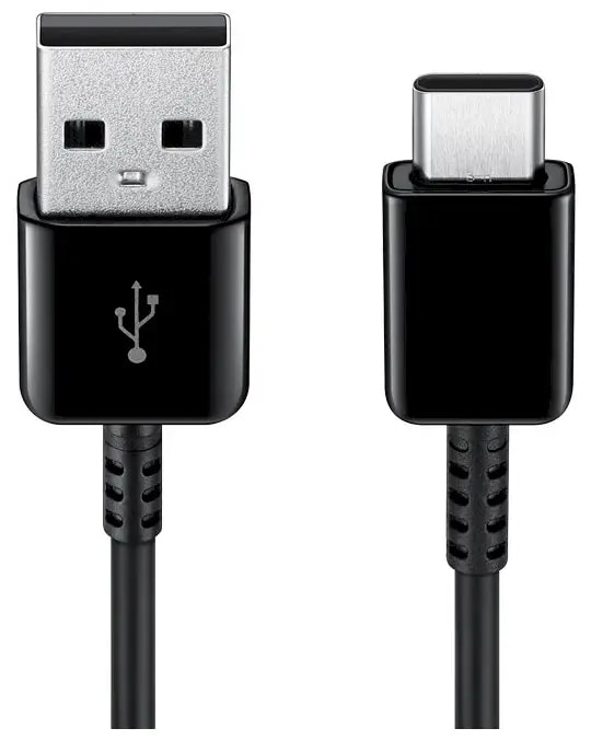 Fusion USB-A to USB-C cable, 1 m, black
