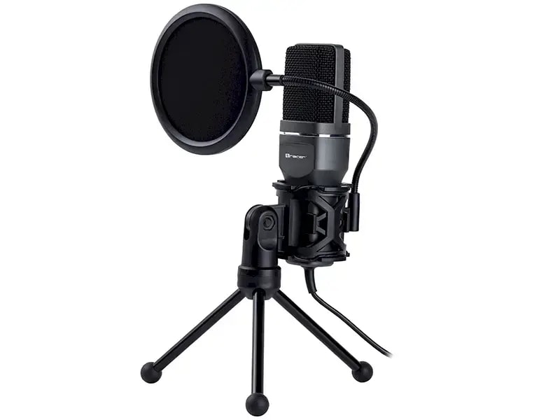 USB-mikrofon Tracer Digital USB Pro, hoidik ja pop-filter