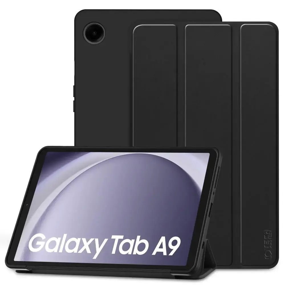 Tahvelarvuti ümbris Samsung Galaxy Tab A9, Tech-Protect SmartCase, must