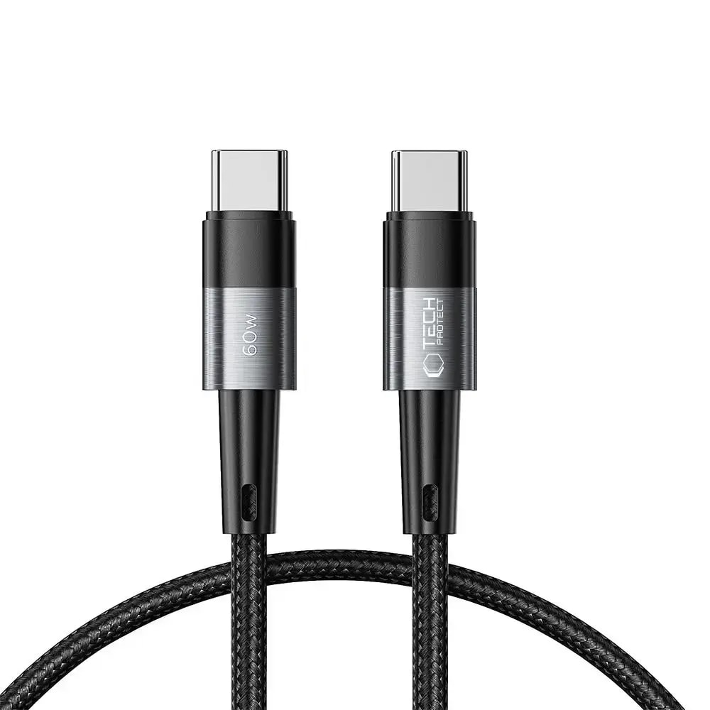Kaabel USB-C – USB-C Tech-Protect UltraBoost, 0,25 m, 60 W, hall