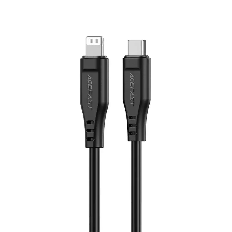 Acefast C3-01 USB-C to Lightning cable, 1.2 m, 30 W, MFi, black