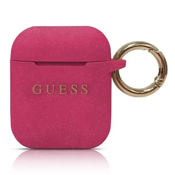 Guess silicone case for AirPods 1/2, pink