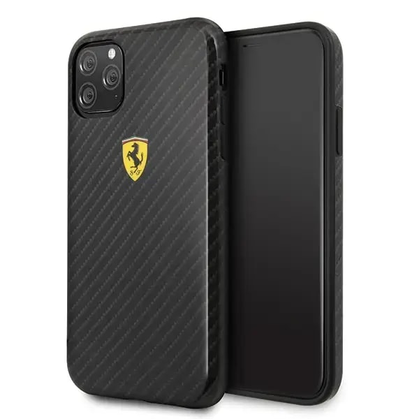 Ferrari FESPCHCN58CBBK Silicone case for iPhone 11 Pro, black