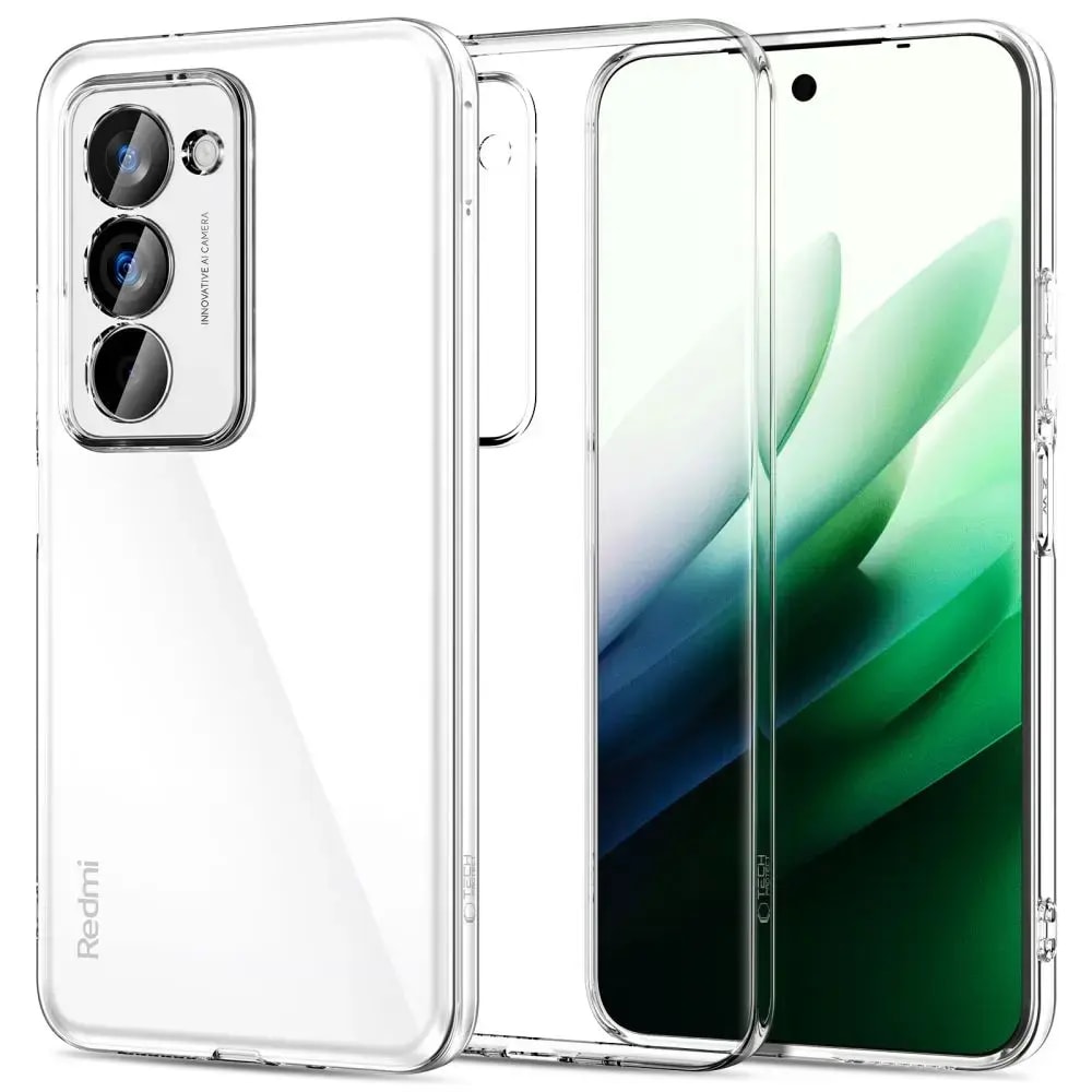 Прозрачный чехол для Redmi 15A Tech-Protect Flexair