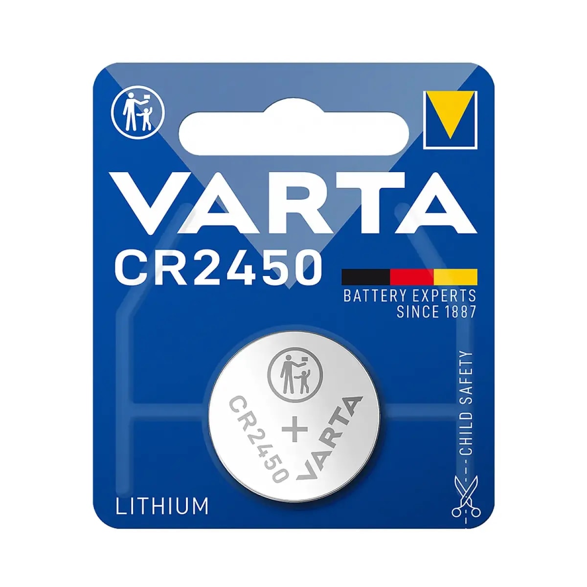 Varta CR2450 lithium coin battery, 3 V, 1 pc