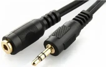 Helipikenduskaabel Gembird 3,5 mm stereo, 5 m, must
