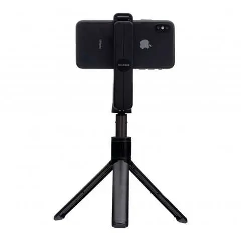Borofone BY5 selfie stick tripod with Bluetooth remote, black