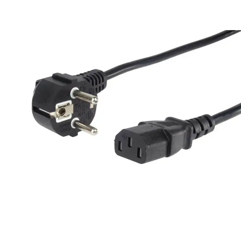 Fusion PC power cable, 230 V, 16 A, 1 m, black