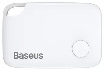 Bluetooth-lokaator Baseus Intelligent T2 nööriga, valge