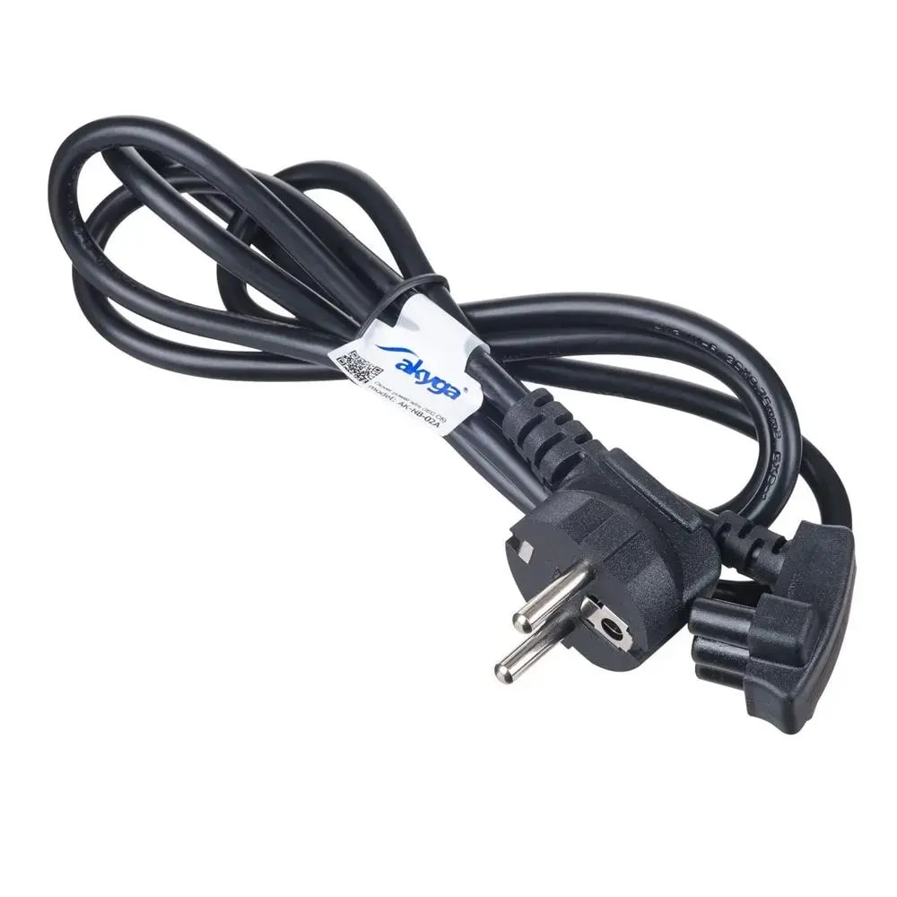 Akyga AK-NB-02A laptop power cable, CEE 7/7 to Dell 3-pin, 1.5 m