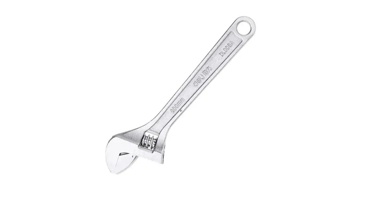 Reguleeritav mutrivõti Deli Tools EDL008A, 8″, 200 mm, hõbedane