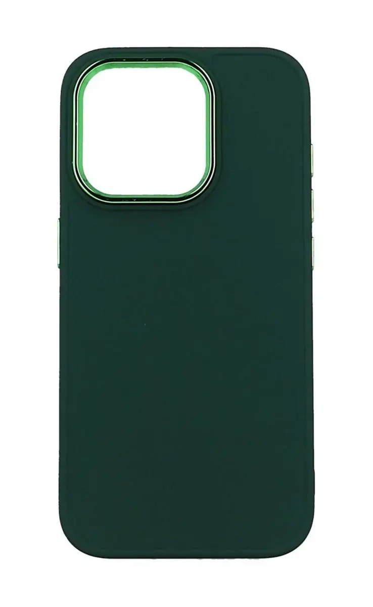 Чехол для iPhone 15 Pro Max Fusion Frame, зелёный
