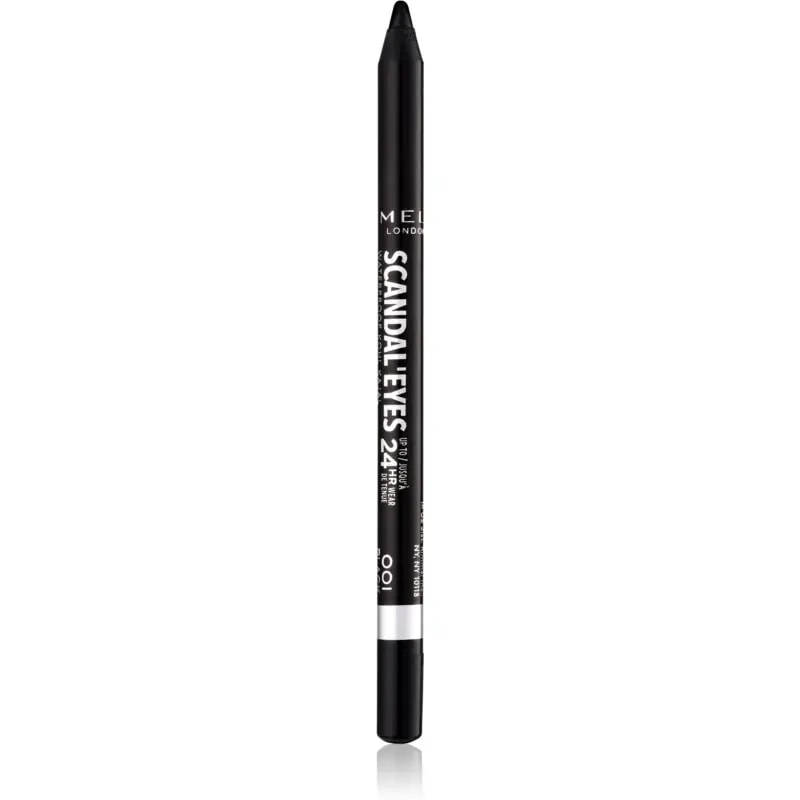 Kajal-silmapliiats Rimmel London Scandal'eyes Waterproof, must, 1,3 g