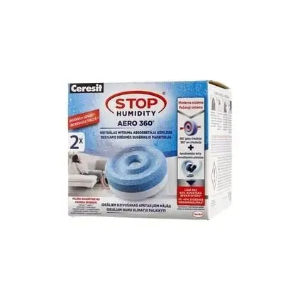 Niiskuseimaja täitetabletid Ceresit Aero 360° Neutral, 2 × 450 g