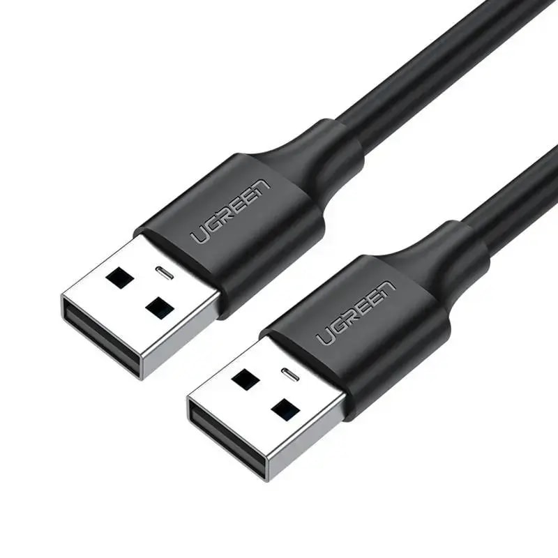 USB-кабель Ugreen US102, USB-A – USB-A, USB 2.0, 1,5 м, чёрный