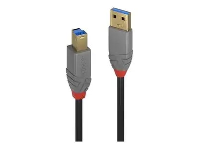 Lindy Anthra Line USB cable, USB-A to USB-B, USB 3.2, 1 m